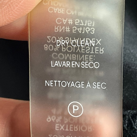 Calvin Klein Sheath Dress Sz 14W Black Mesh Trim Bell Sleeve Cocktail Party - Picture 10 of 15